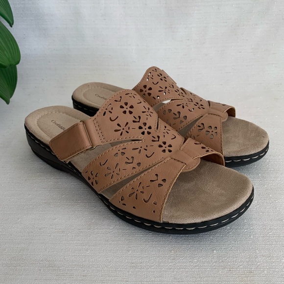 Croft & Barrow Paula Tan Slip On Sandals Woman’s 8M - Picture 1 of 13